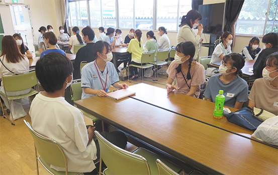 令和7年第4回オープンキャンパス:在校生スタッフとの懇親会