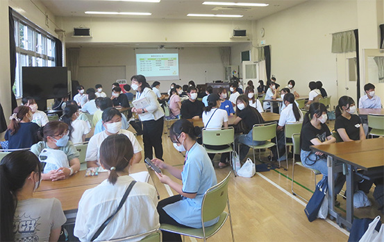 令和7年第4回オープンキャンパス:在校生スタッフとの懇親会
